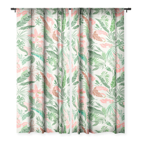 Marta Barragan Camarasa Tropic palm pastel Sheer Non Repeat
