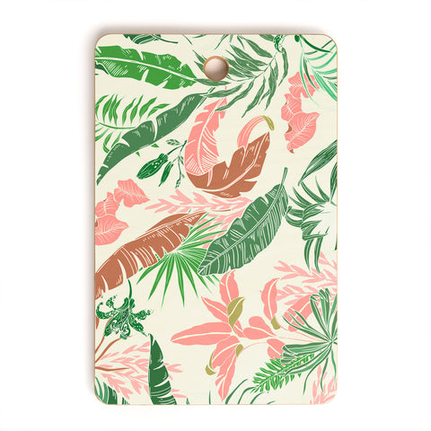 Marta Barragan Camarasa Tropic palm pastel Cutting Board Rectangle