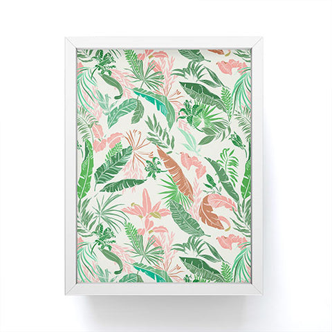 Marta Barragan Camarasa Tropic palm pastel Framed Mini Art Print