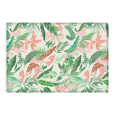 Marta Barragan Camarasa Tropic palm pastel Outdoor Rug