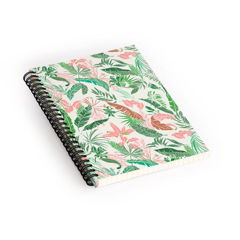 Marta Barragan Camarasa Tropic palm pastel Spiral Notebook