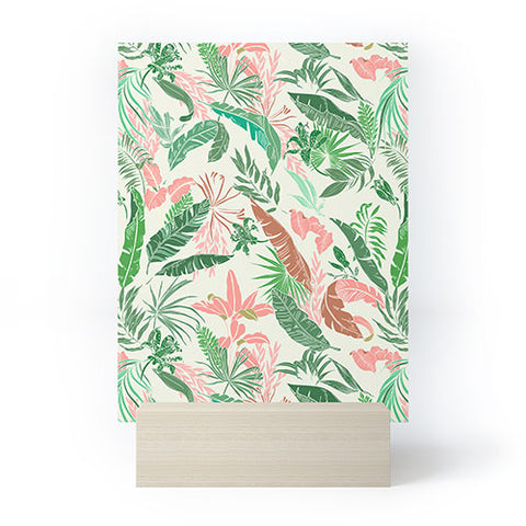 Marta Barragan Camarasa Tropic palm pastel Mini Art Print