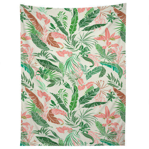 Marta Barragan Camarasa Tropic palm pastel Tapestry