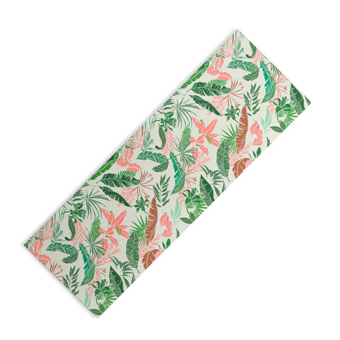 Marta Barragan Camarasa Tropic palm pastel Yoga Mat