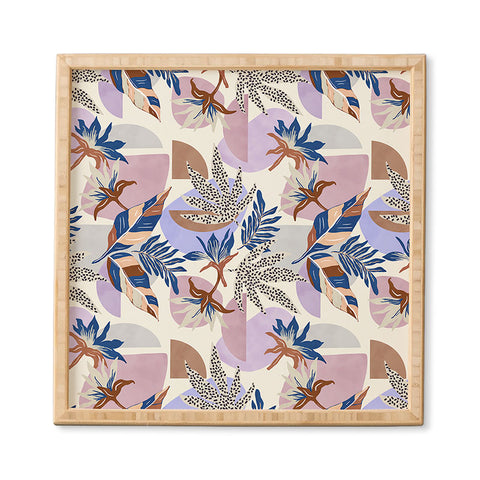 Marta Barragan Camarasa Tropical and geometric shapes Framed Wall Art