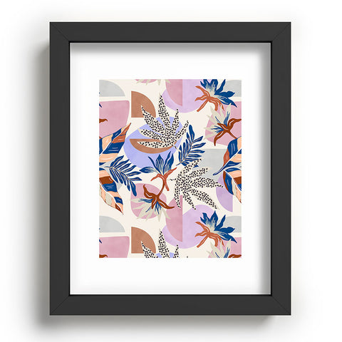 Marta Barragan Camarasa Tropical and geometric shapes Recessed Framing Rectangle