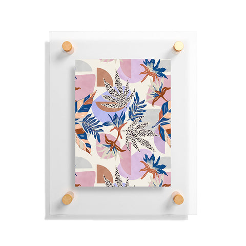 Marta Barragan Camarasa Tropical and geometric shapes Floating Acrylic Print