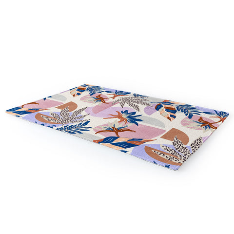 Marta Barragan Camarasa Tropical and geometric shapes Area Rug