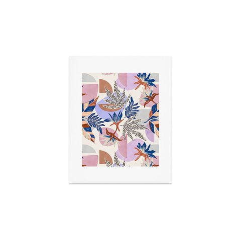 Marta Barragan Camarasa Tropical and geometric shapes Art Print