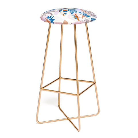 Marta Barragan Camarasa Tropical and geometric shapes Bar Stool