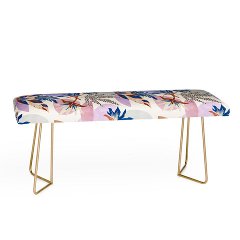 Marta Barragan Camarasa Tropical and geometric shapes Bench