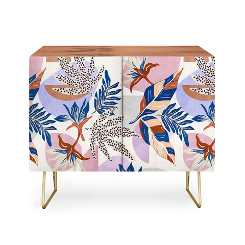 Marta Barragan Camarasa Tropical and geometric shapes Credenza