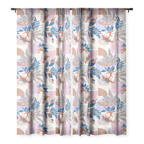 Marta Barragan Camarasa Tropical and geometric shapes Sheer Non Repeat