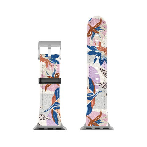 Marta Barragan Camarasa Tropical and geometric shapes Apple Watch Band