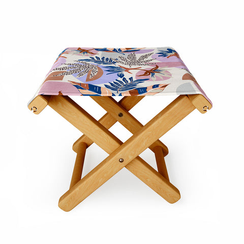 Marta Barragan Camarasa Tropical and geometric shapes Folding Stool