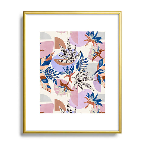 Marta Barragan Camarasa Tropical and geometric shapes Metal Framed Art Print