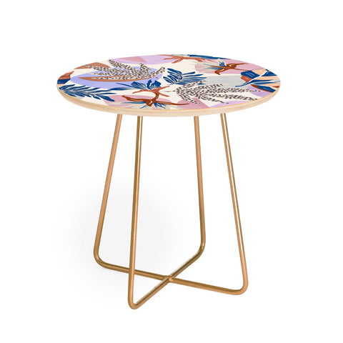 Marta Barragan Camarasa Tropical and geometric shapes Round Side Table