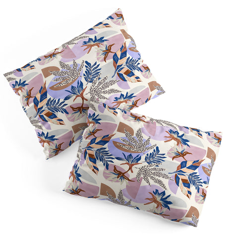 Marta Barragan Camarasa Tropical and geometric shapes Pillow Shams