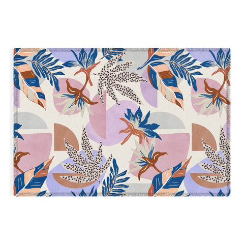 Marta Barragan Camarasa Tropical and geometric shapes Outdoor Rug