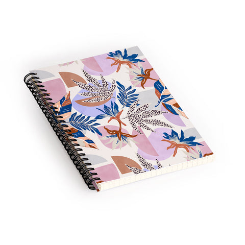 Marta Barragan Camarasa Tropical and geometric shapes Spiral Notebook