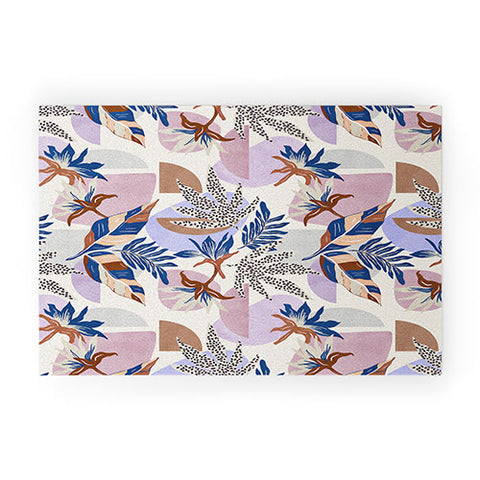 Marta Barragan Camarasa Tropical and geometric shapes Welcome Mat