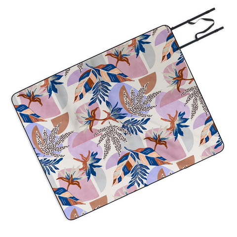 Marta Barragan Camarasa Tropical and geometric shapes Picnic Blanket