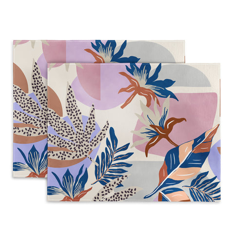 Marta Barragan Camarasa Tropical and geometric shapes Placemat