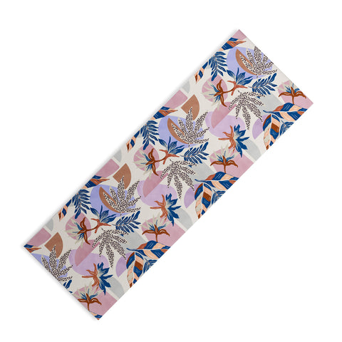 Marta Barragan Camarasa Tropical and geometric shapes Yoga Mat