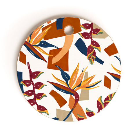 Marta Barragan Camarasa Tropical autumn 022 Cutting Board Round