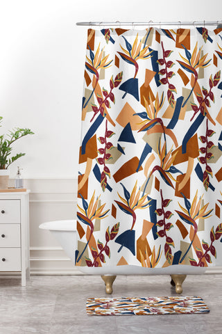 Marta Barragan Camarasa Tropical autumn 022 Shower Curtain And Mat
