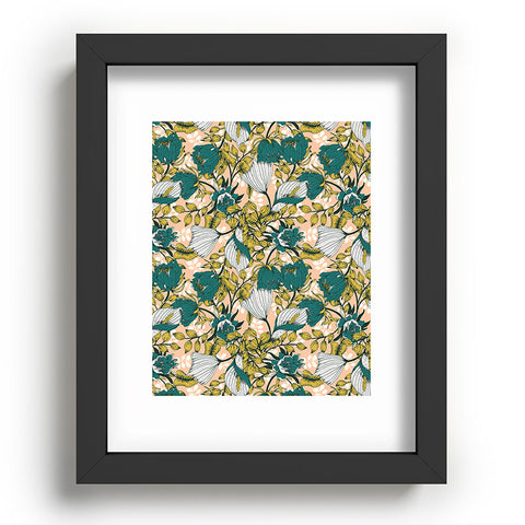 Marta Barragan Camarasa Tropical autumnal bloom Recessed Framing Rectangle