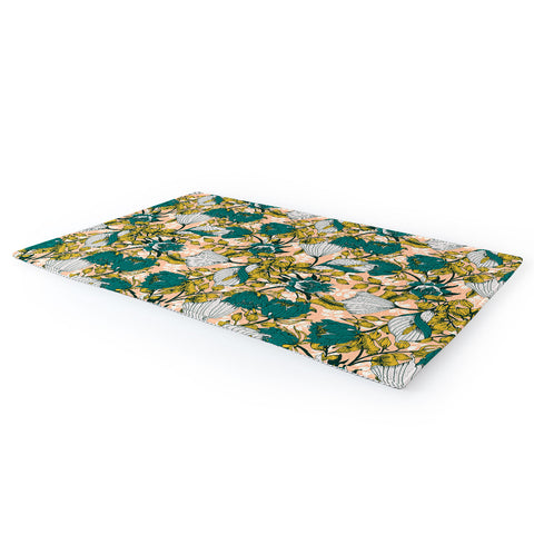 Marta Barragan Camarasa Tropical autumnal bloom Area Rug