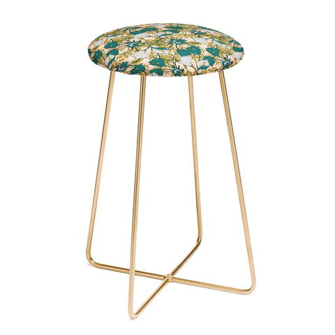 Marta Barragan Camarasa Tropical autumnal bloom Counter Stool