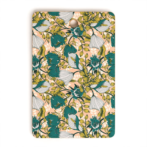 Marta Barragan Camarasa Tropical autumnal bloom Cutting Board Rectangle