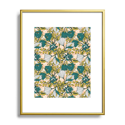 Marta Barragan Camarasa Tropical autumnal bloom Metal Framed Art Print