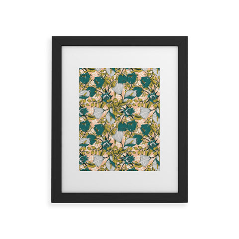 Marta Barragan Camarasa Tropical autumnal bloom Framed Art Print