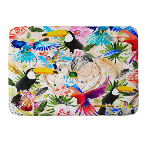 Marta Barragan Camarasa Tropical Boho Memory Foam Bath Mat