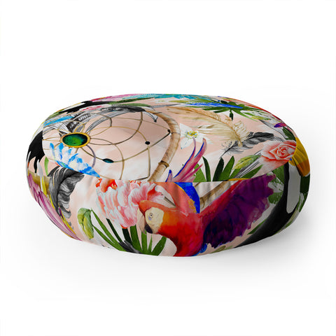 Marta Barragan Camarasa Tropical Boho Floor Pillow Round