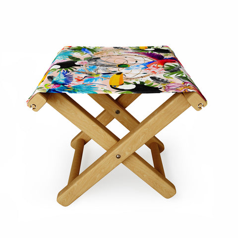 Marta Barragan Camarasa Tropical Boho Folding Stool