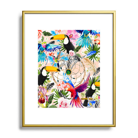 Marta Barragan Camarasa Tropical Boho Metal Framed Art Print