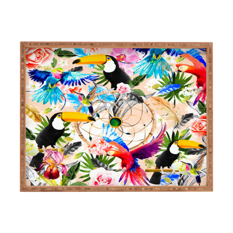Marta Barragan Camarasa Tropical Boho Rectangular Tray