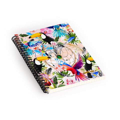 Marta Barragan Camarasa Tropical Boho Spiral Notebook