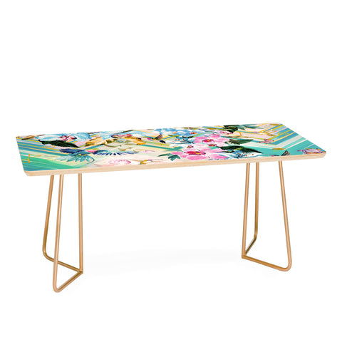 Marta Barragan Camarasa Tropical Flowery Fractal Coffee Table