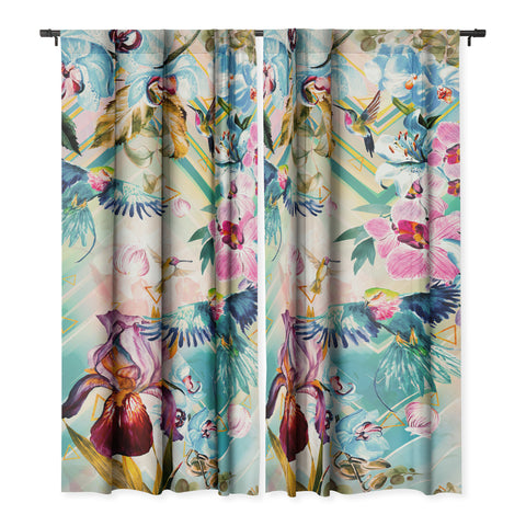 Marta Barragan Camarasa Tropical Flowery Fractal Blackout Non Repeat