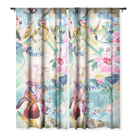 Marta Barragan Camarasa Tropical Flowery Fractal Sheer Non Repeat