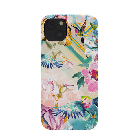Marta Barragan Camarasa Tropical Flowery Fractal Phone Case