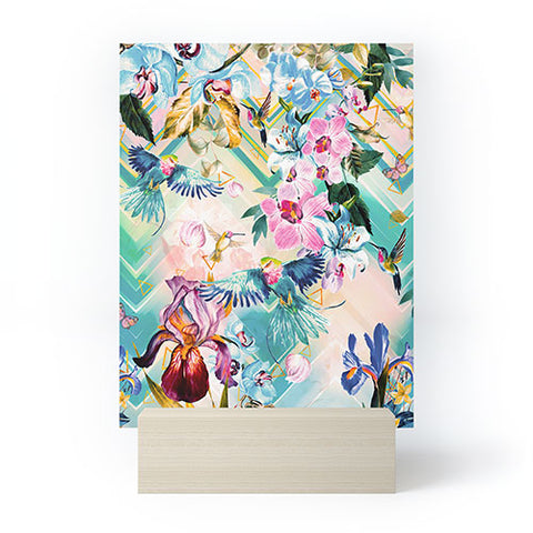 Marta Barragan Camarasa Tropical Flowery Fractal Mini Art Print