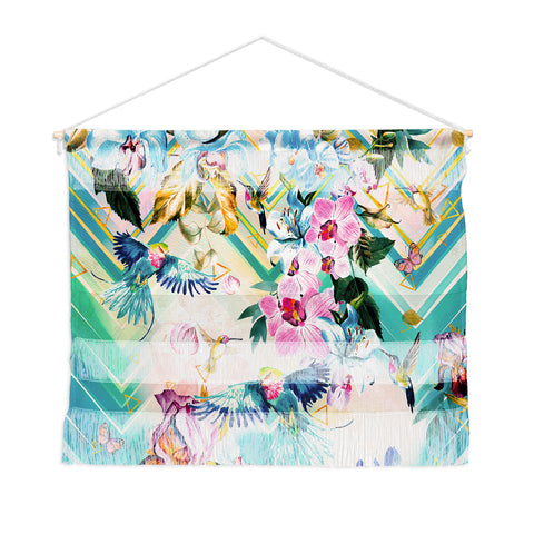 Marta Barragan Camarasa Tropical Flowery Fractal Wall Hanging Landscape