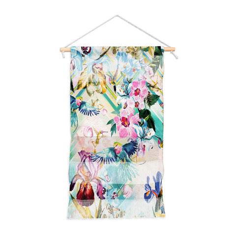 Marta Barragan Camarasa Tropical Flowery Fractal Wall Hanging Portrait