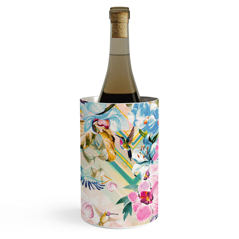 Marta Barragan Camarasa Tropical Flowery Fractal Wine Chiller